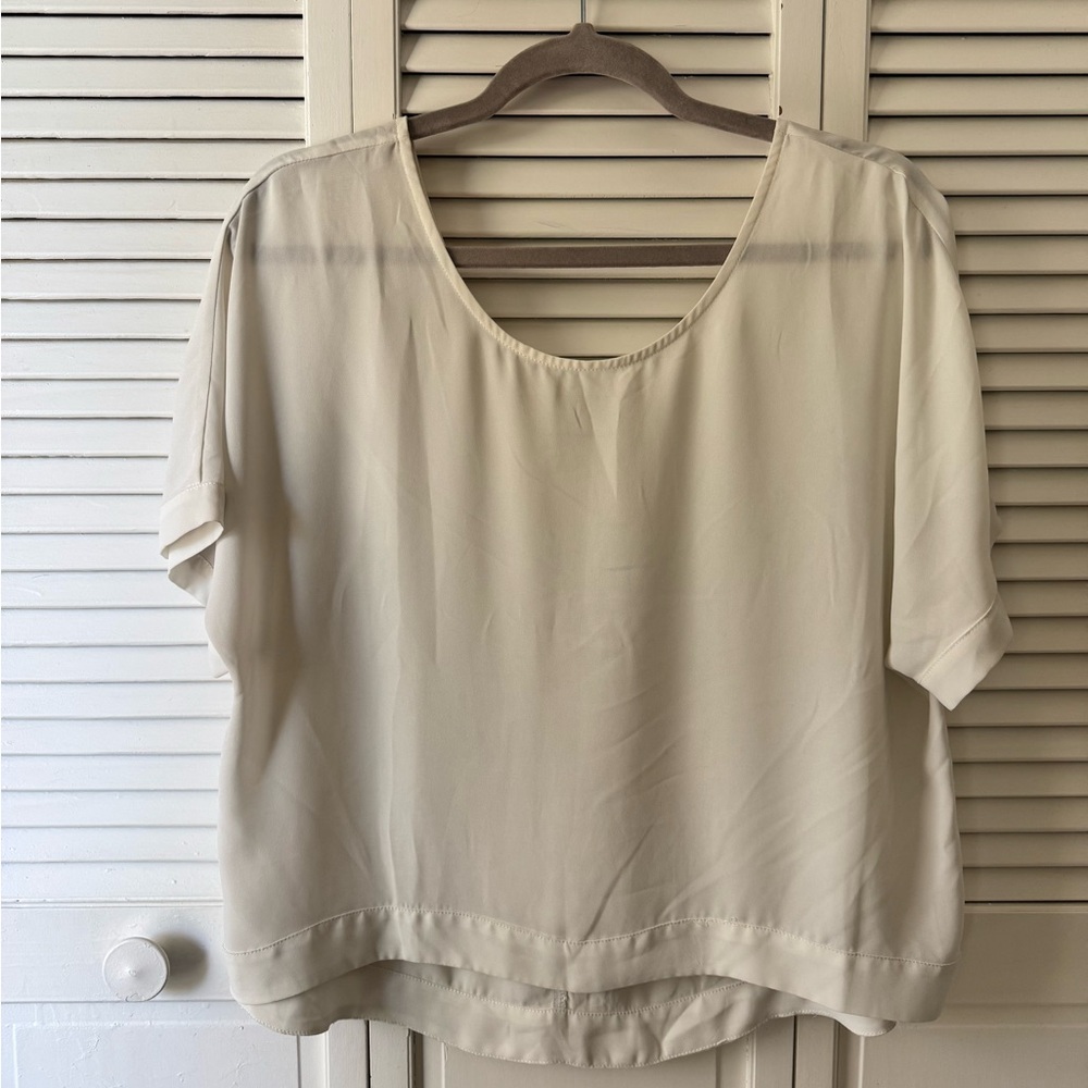Olivaceous Cream Blouse for Women size L